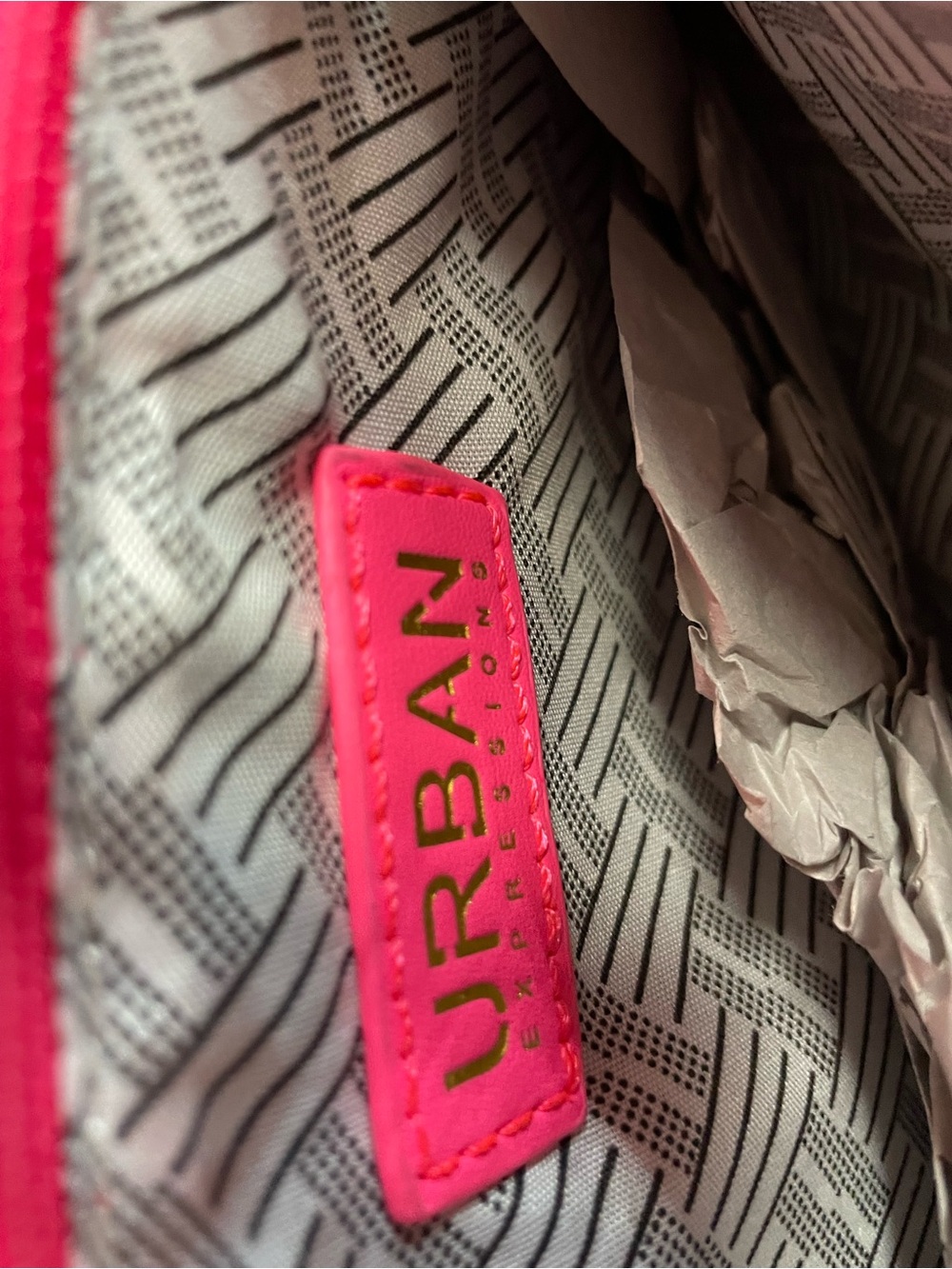 Urban Expressions Neon Pink Laser Cut Clutch NWT - Picture 3 of 6